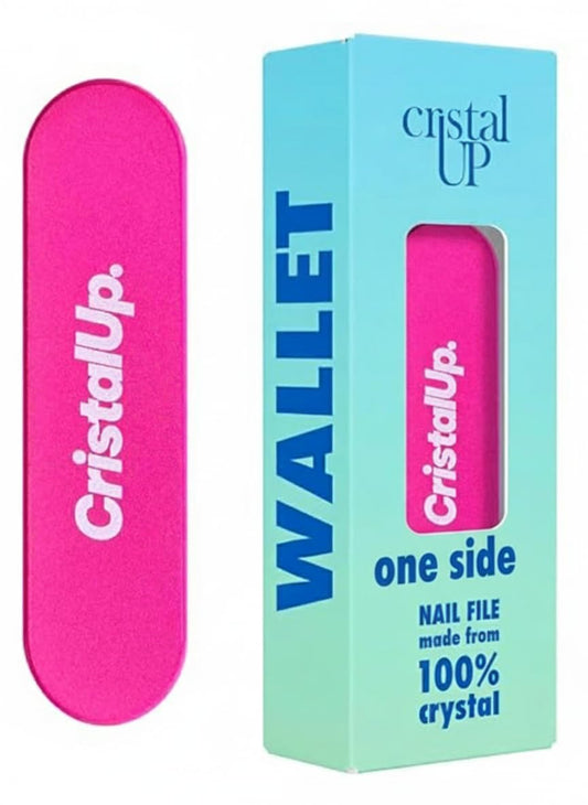 Crystal Nail File 1.6 in, Mini Glass File Ideal for Wallet, Durable, Gentle on Nails, Perfect for Travel, Home, Office and On the Go, Compact for Quick Touch Ups