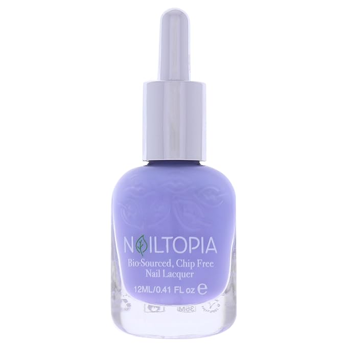 Nailtopia Bio-Sourced, Chip-Free Nail Lacquer - Fast Dry Nail Polish - Superfood-Infused - Natural Nail Polish - Keep It 100-0.41 oz