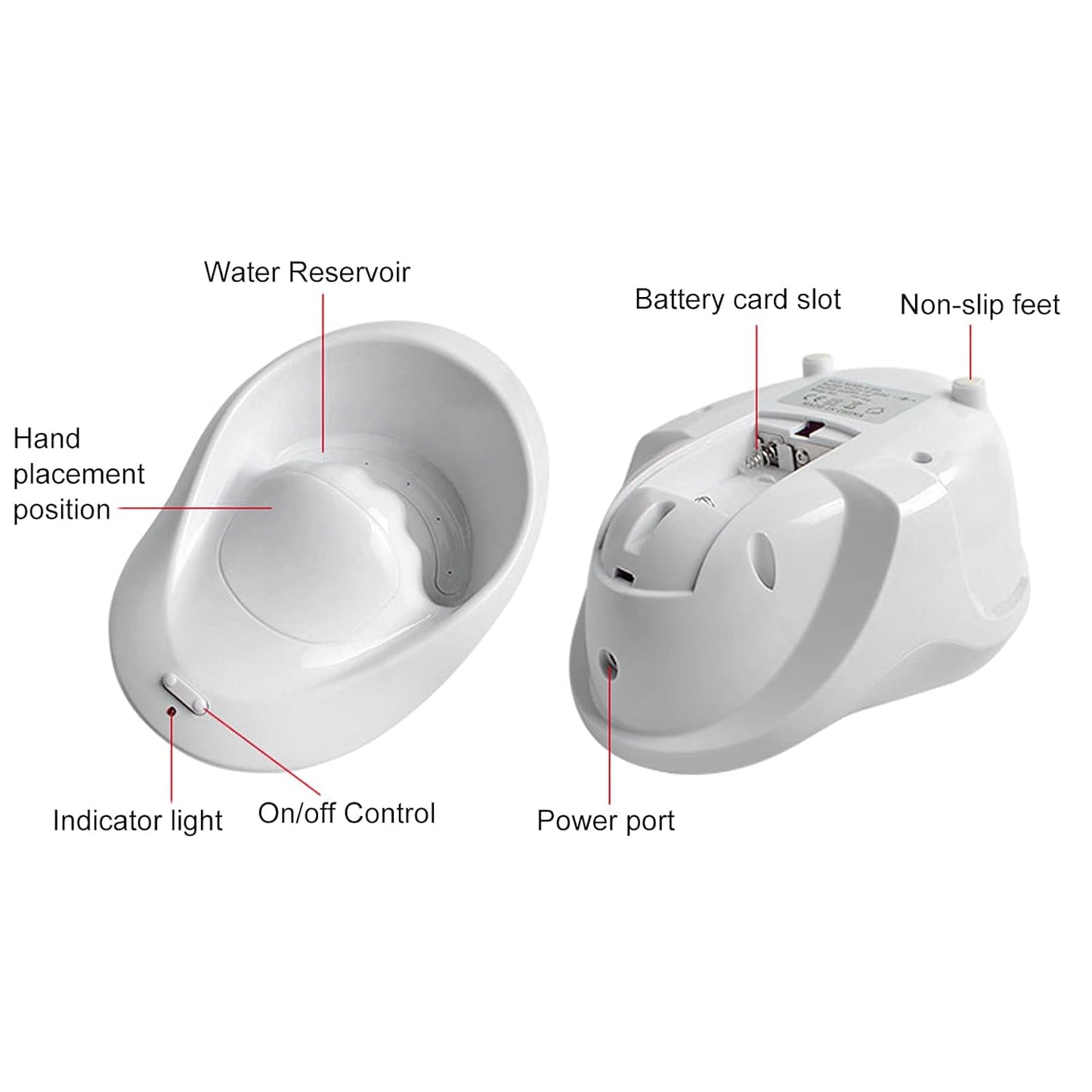HURRISE Electric Nail Soaking Bowl, Nail Polish Remover Bowl, Vibration Bubble Hand Spa Massage Machine for Beauty Salon and Home, Nail Art Manicure Hand Care Tool (US)