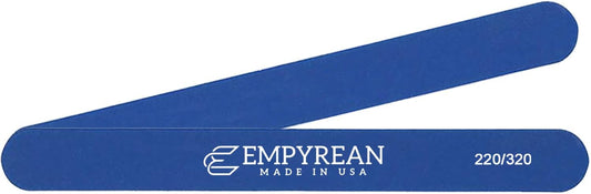 Empyrean Premium Nail Files | Made in USA | Fine 220/320 Extra Fine | Professionals Choice | Disinfectable Washable Reusable | Dark Blue Nail File