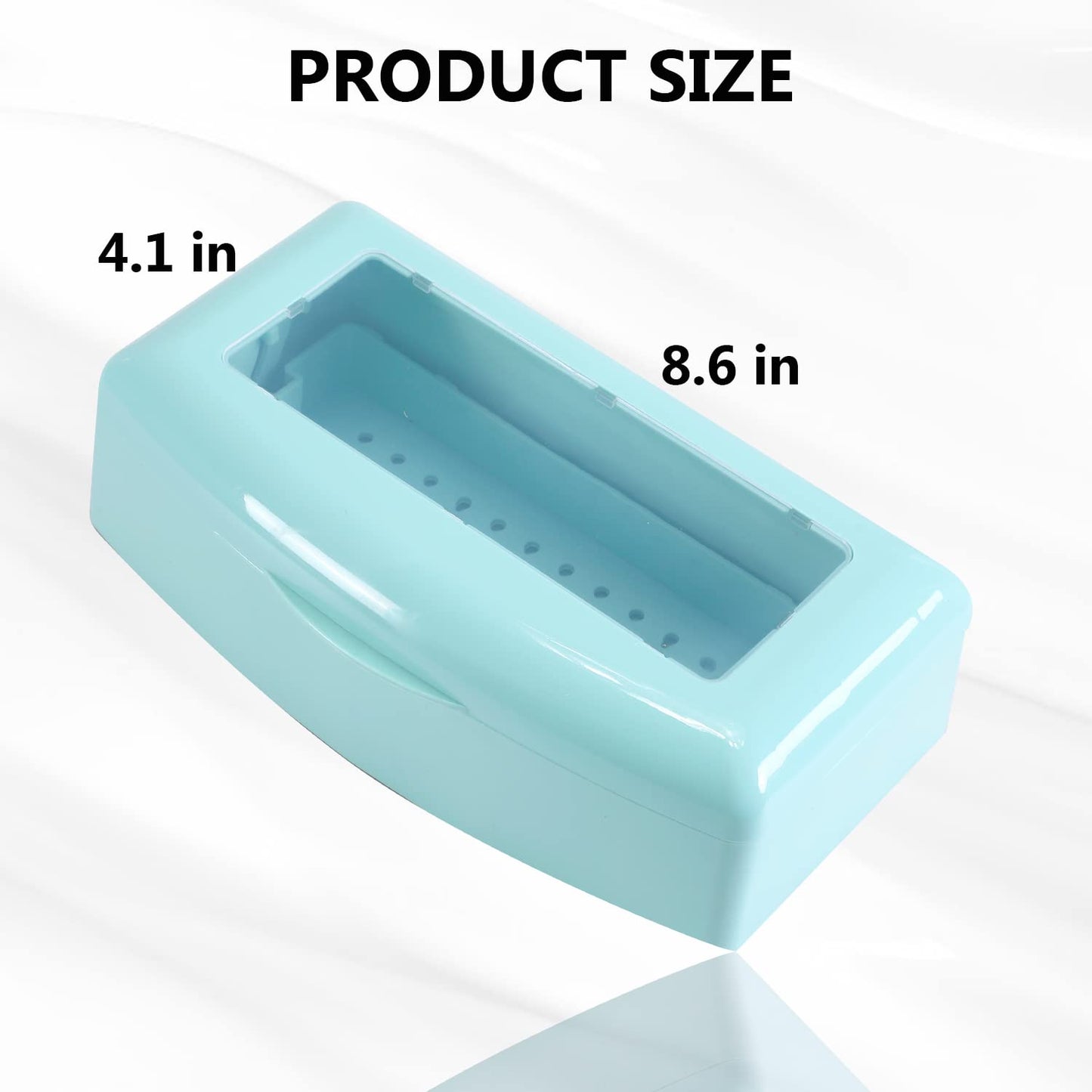 Plastic Sterilizing Tray,Sterilization Box,Nail Art Tool Sterilizer Tray, Sterilizer Tray Box Nail Art Salon Sterilizing Too（Blue）