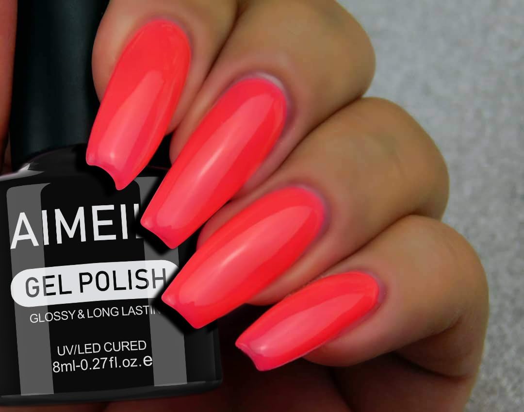 AIMEILI Gel Nail Polish, Hema Free, Cruelty Free, Vegan, Soak Off U V LED Nail Art for Women Girls Manicure Salon DIY Home - 1009 8ml