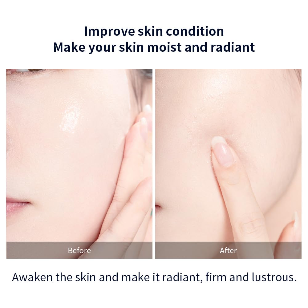 REAL DEEP HYALURONIC ACID GLOW MASK - Brightening Face Mask with Brrigredo Oxygen Complex & Full-Molecular HA - Antioxidant Treatment for Dull, Tired Skin - Improves Skin Texture & Radiance - 5 Pack