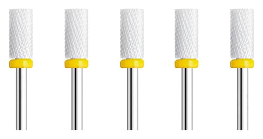 WWJN 5Pc Ceramic Nail Art Drill Bits Rotary Cutter Clean Apparatus for Manicure Nail Milling Machine Accessories Removal Nail Gel Tool