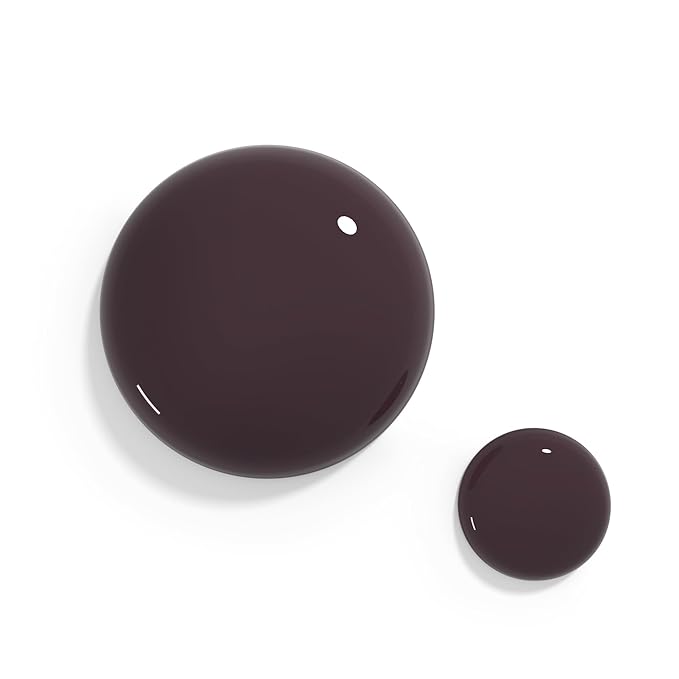 duri Nail Polish, 568 Mud Slide, Soft Deep Brown with Purple Tint, Full Coverage, Glossy Finish, Quick Drying, Lasting, 0.45 Fl Oz