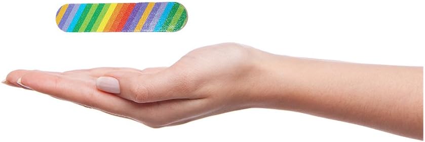 (1 Dozen) Pack of 2 Colorful Girly Mini Emery Board Nail Files