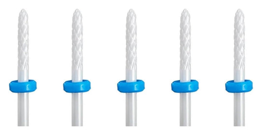 WWJN 5Pc Ceramic Nail Art Drill Bits Rotary Cutter Clean Apparatus for Manicure Nail Milling Machine Accessories Removal Nail Gel Tool