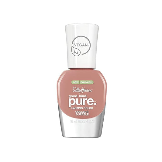 Sally Hansen Good. Kind. Pure. Nail Polish | Plant-Based, Vegan, 16-Free Formula | Opaque, Shiny | 230 Pink Cardamom | Warm Beige Nail Color