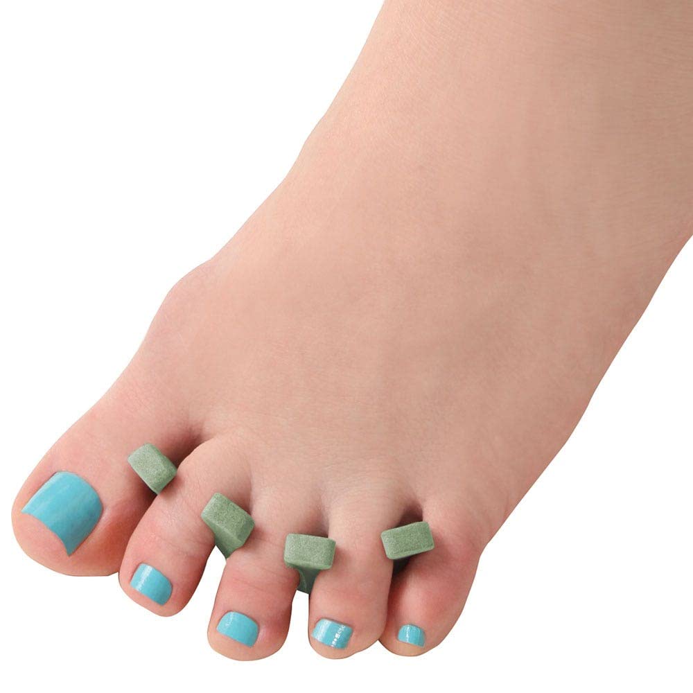 ForPro Professional Collection Comfy Toe Separators, Assorted Colors, Luxurious Foam Pedicure Toe Separators, Individually Wrapped, 24-Pairs