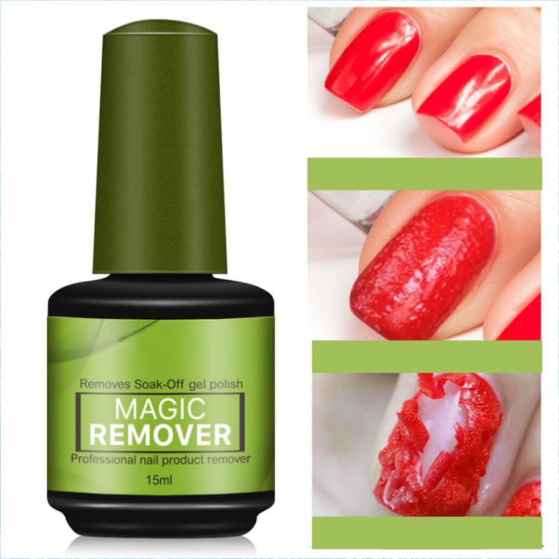 Hemoton Gel Nail Polish Remover Fast Acting Gel Polish Remover Gentle on Nails Great for Home and Professional Salons