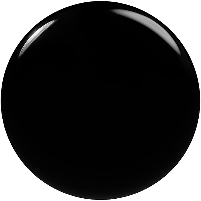 essie Salon-Quality Nail Polish, 8-Free Vegan, Jet Black, Licorice, 0.46 fl oz