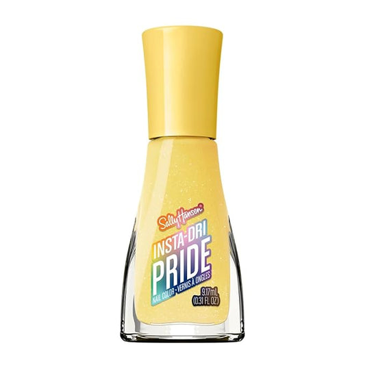 Sally Hansen Insta-Dri Pride Nail Polish | Quick Dry, Long Lasting, Streak-Free Shine | Opaque, Glossy | 881 Free to Bee | Bold Golden Yellow Nail Color