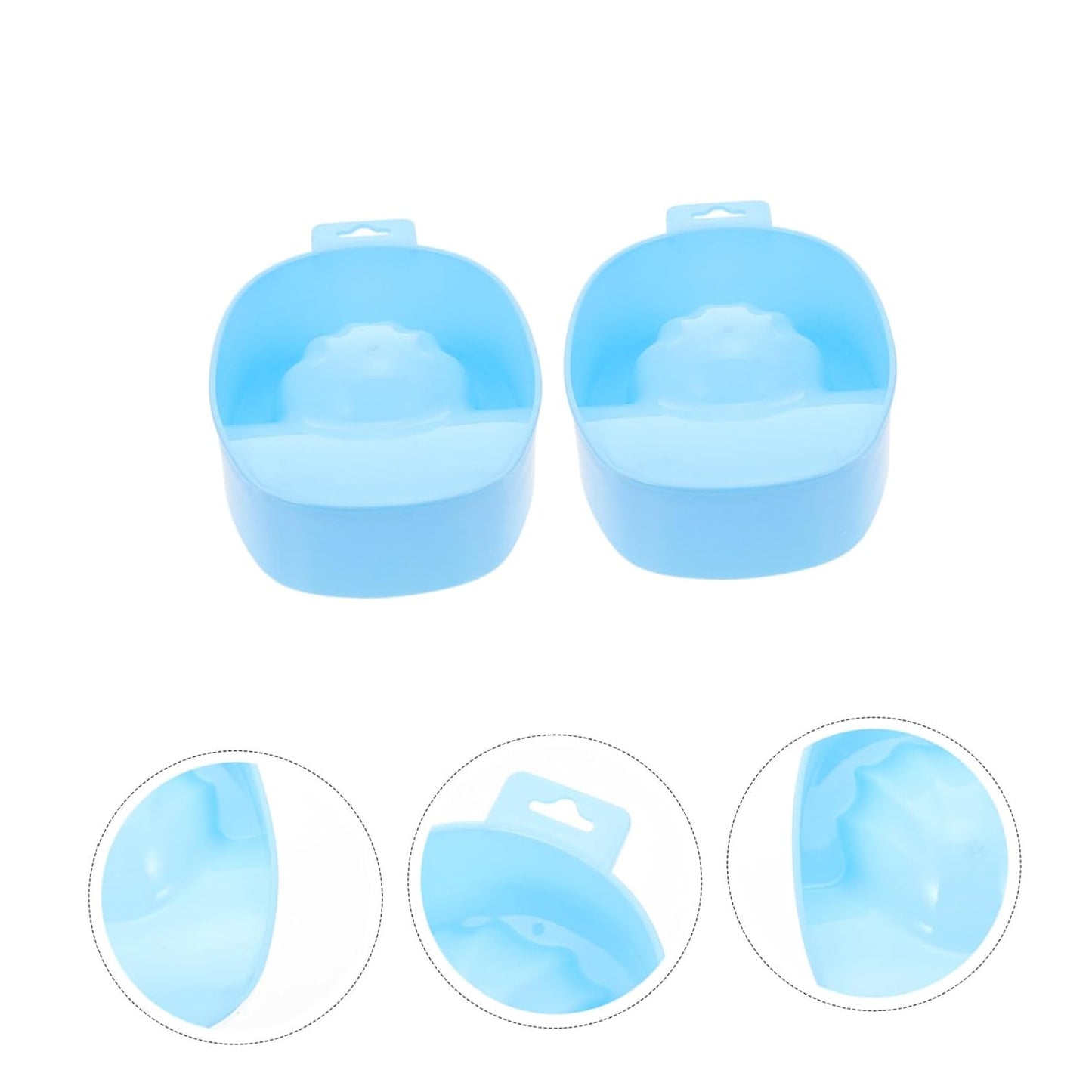 Deep Manicure Soaking Bowl Nail Soaking Bowl Set Dampen Dish for Hands Safe for Use