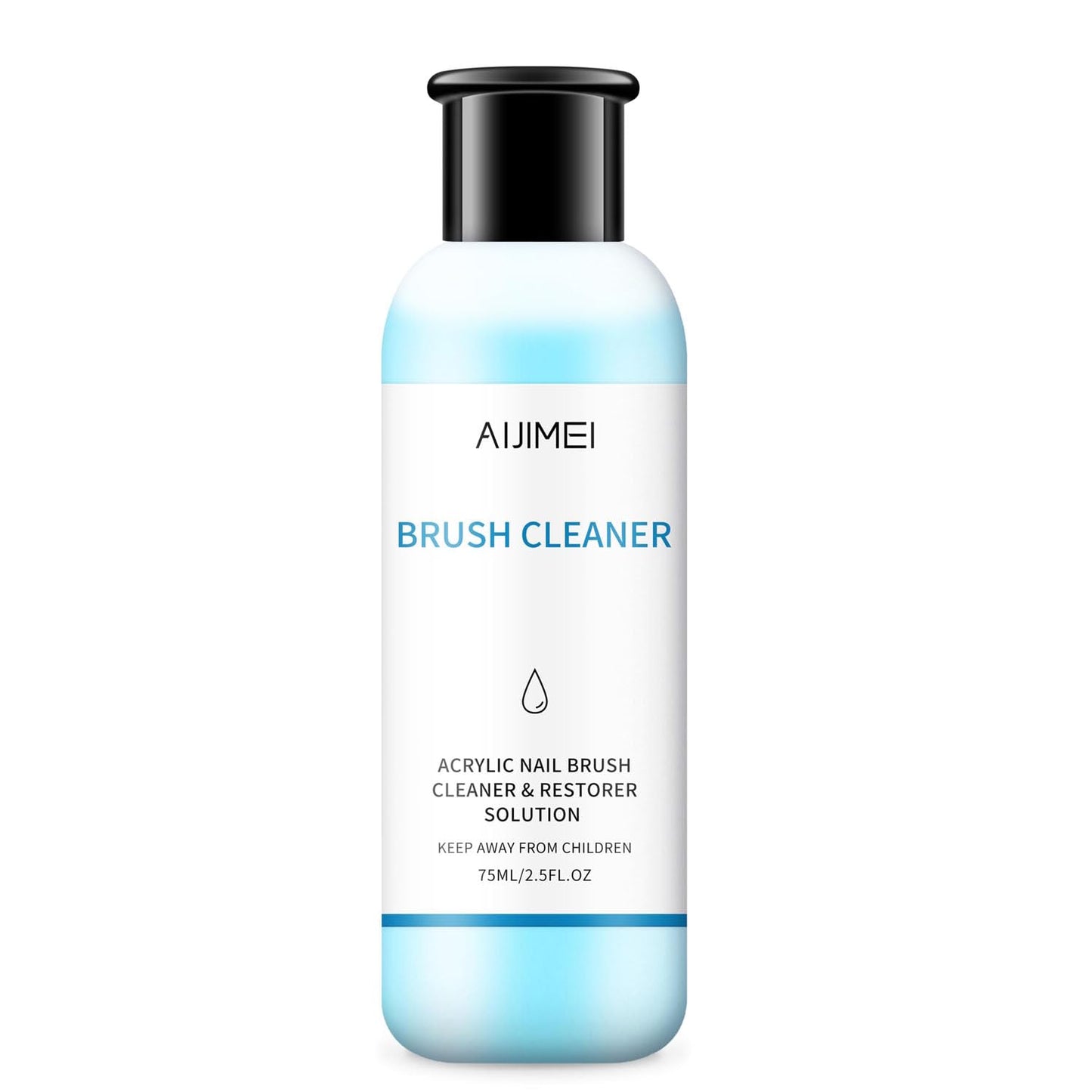AIJIMEI Acrylic Nail Brush Cleaner 2.5FL.OZ 75ML Acrylic Brush Cleaner Liquid Acrylic Nail Brushes Nail Art Tools for Salon Home Use Acrylic Paint Brush Cleaner-75ml