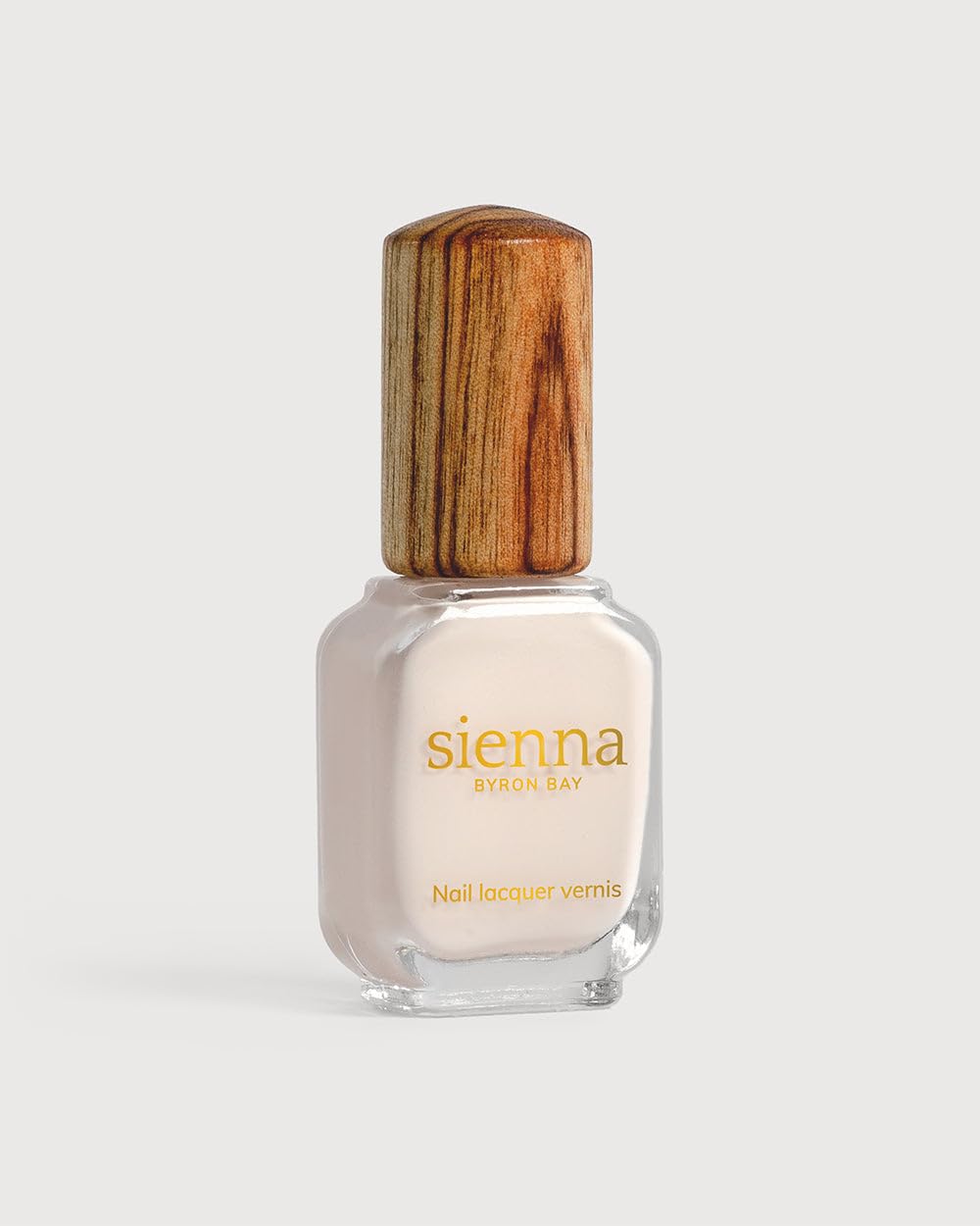 Sienna Byron Bay Luna, Eggshell White Natural Nail Polish, Long-Lasting, Vegan & Cruelty-Free, 10ml – .34 fl oz.