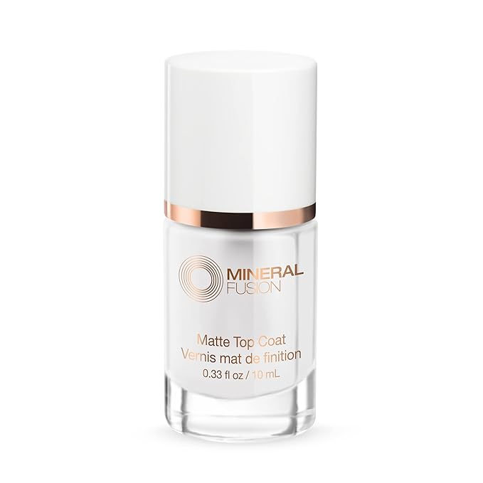 Mineral Fusion Chip Resistant, Matte, Nail Top Coat, Clear, 0.33 Fl Oz