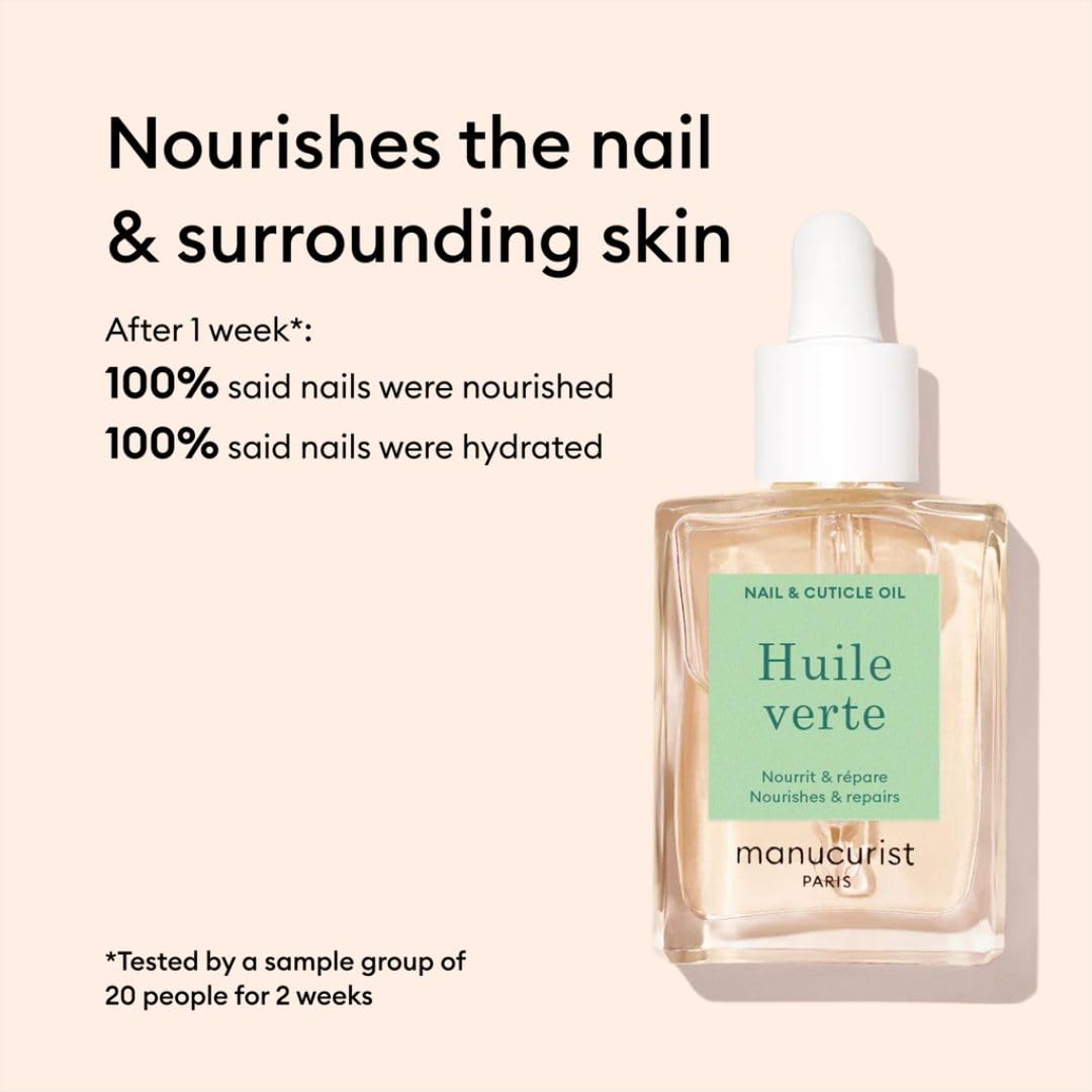 Manucurist Rescue Nail Care Kit -: 1 Strengthening Base Coat, 1 Night Mask for Nails, 1 Cuticle Oil - Nail Strengthener For Damaged Nails - Nail Growth - Christmas Gifts for Women - Gift Box