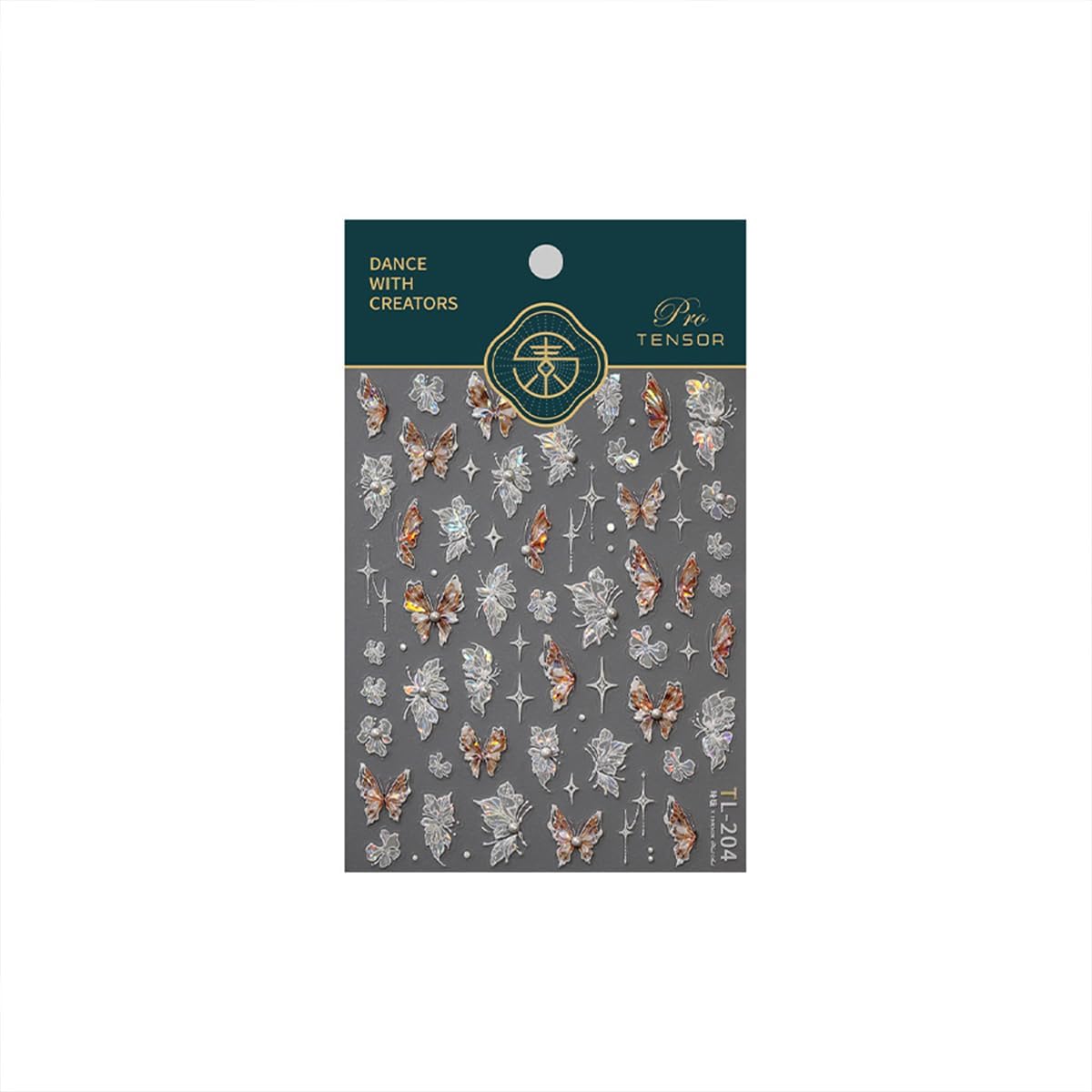 Butterfly Nail Stickers for Nail Art 5D Embossed Pearl Rhinestone Butterfly Nail Art Decals Laser Butterfly Flower Starlight Nail Designs Self Adhesive Nail Art Supplies for Women Nail Art Decoration