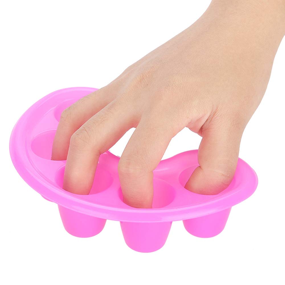 Nail Gel Removal Bowl, 5 Pcs Multi-Hole Soak Off Finger Bowl Dishes, Nail Art Kit for Acrylic Gel Removal, Manicure Spa Tool for Salon & Household Use