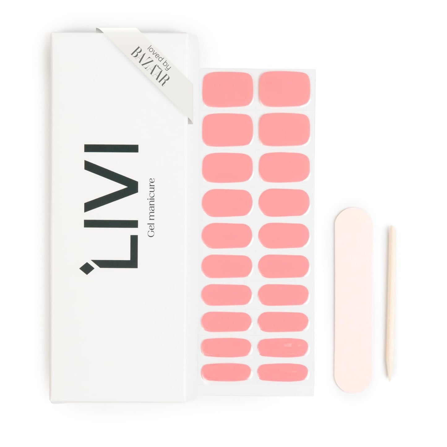 Single Manicure Set - Wrapped Sticker Fingernail Set for a DIY, At-Home Gel Polish Manicure, Salon-Worthy and Easy to Apply - Set of 20 Nails - Lamp Not Included (We Were Not on a Break)