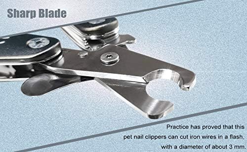 2025 Quiet Design Dog Nail Clippers for Anxiety Sensitive Dogs, Sharp Cut Through Thick Nail in One Squeeze, 3 in 1 Compact Build-in Nail File & Comb, Heavy Duty