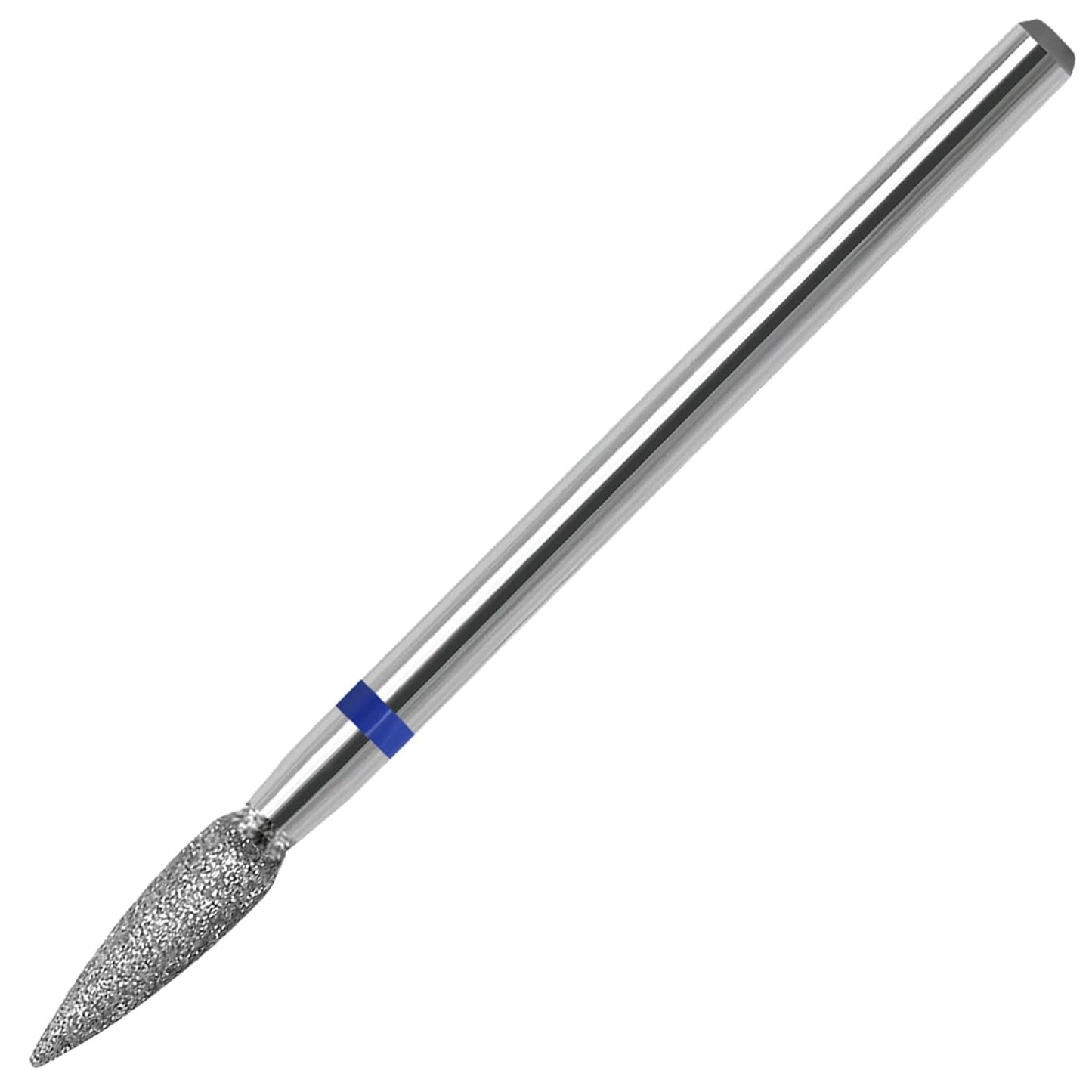 Cuticle Nail Drill Bit, 3/32'' Professional Safety Diamond Under Nail Cleaner for Cuticle Dead Skin Nail Prepare, Beginners Bits, Experienced Tech,Flame Shape (Medium)