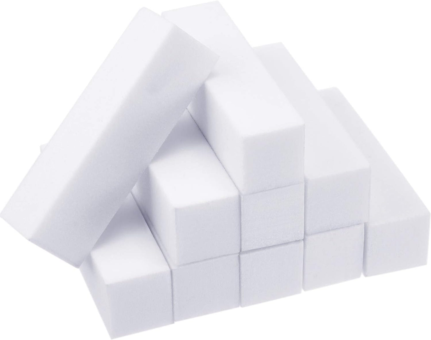 20 Pack Buffer Sanding Block Nail Buffer Block Files Grit Dense Sponge Nail Tips Tool (White)