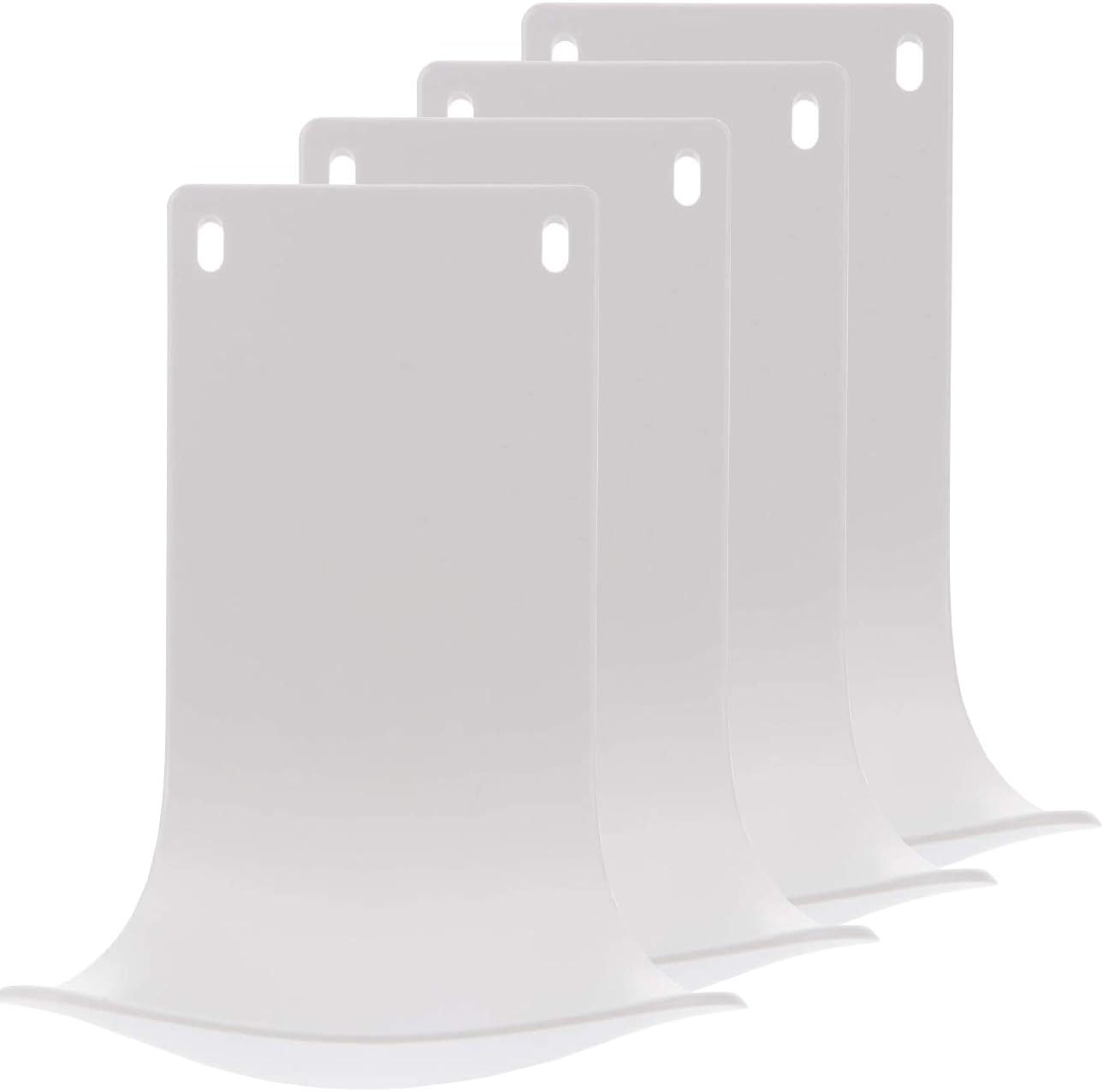 4PCS Drip Tray for Wall Mounted Dispenser, Prevent Dripping and Spraying, Dispenser Stand, Detergent Cup Holder (White)