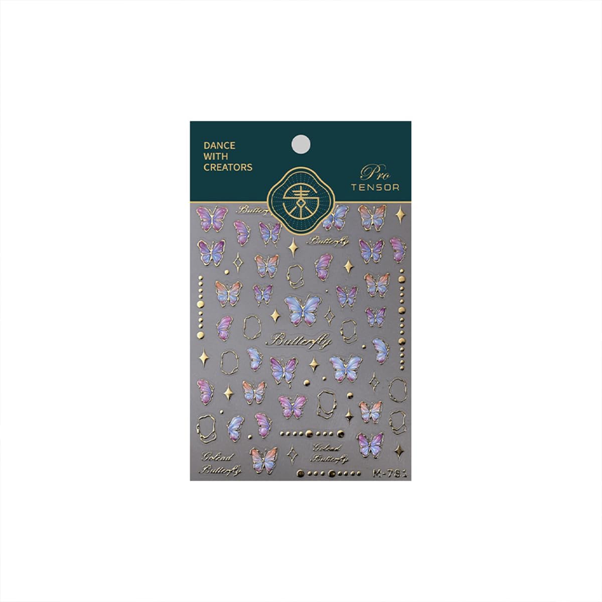Butterfly Nail Art Stickers Decals Butterfly Nail Stickers Blue Shinny Butterfly Nails Design 5D Embossed Self Adhesive Nail Decals Butterfly Stickers for Women Girl DIY Manicure Nail Art Decorations