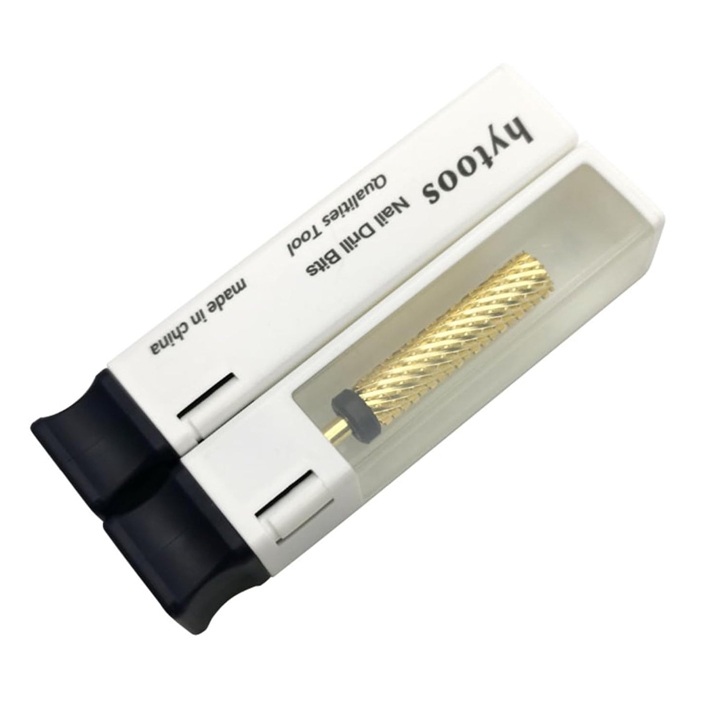 Super Long Nail Drill Bits, 24mm Gold Flat Top Barrel Carbide Nail Bit, 3/32" Two-way Rotate Drill Bits for Nails, Electric Drill Accessories, Remove Acrylic Nail Art Gel, XC