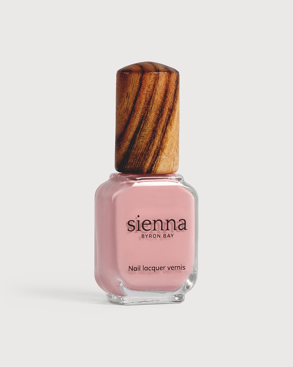 Sienna Byron Bay Peony, Classic Pink Natural Nail Polish, Long-Lasting, Vegan & Cruelty-Free, 10ml – .34 fl oz.