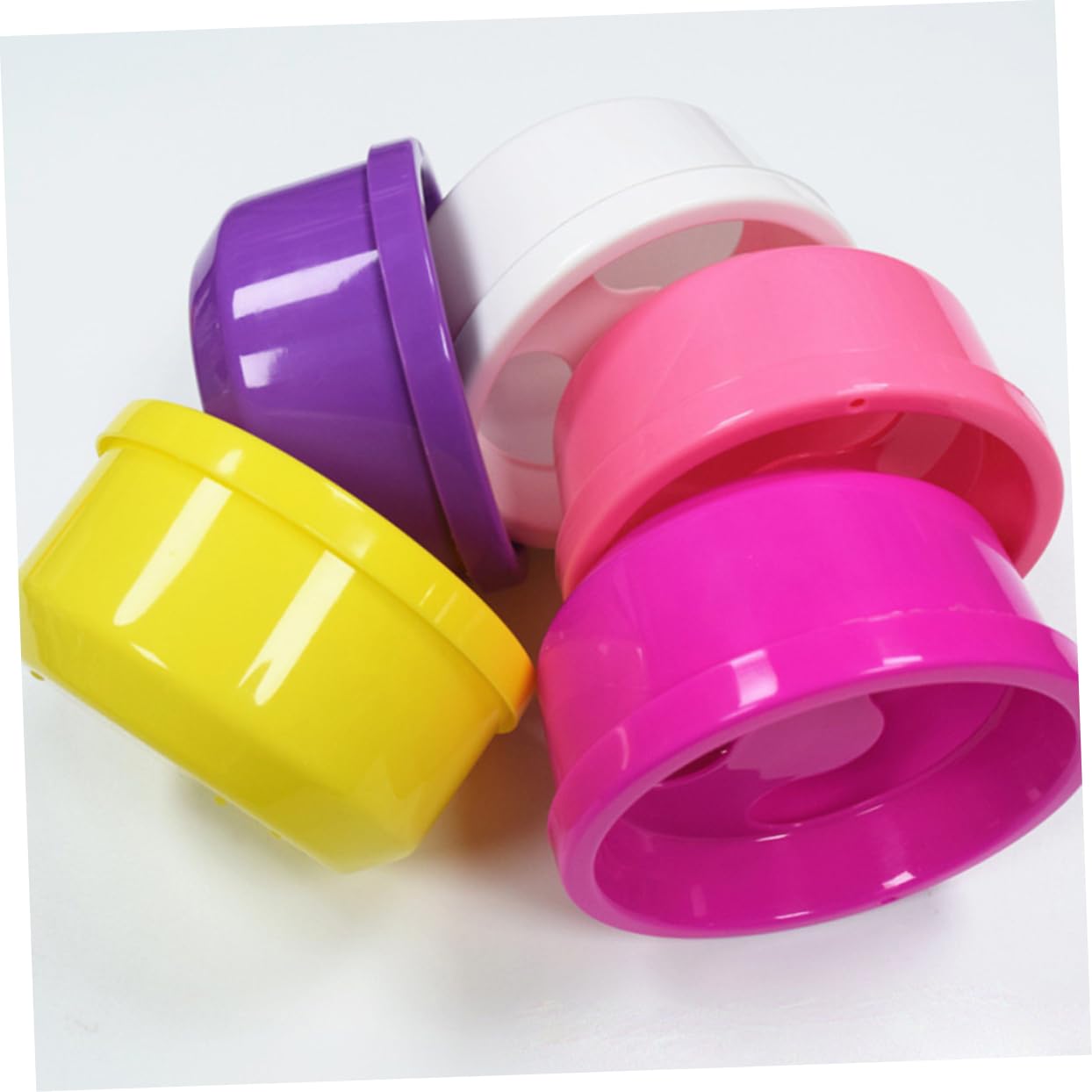 Ergonomic Nail Soaking Bowl Plastic Manicure Bowl for Gel Nail Polish Removal