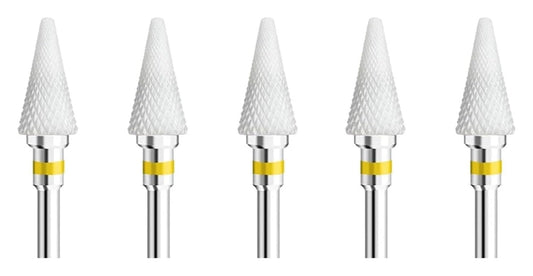 WWJN 5Pc Ceramic Nail Art Drill Bits Rotary Cutter Clean Apparatus for Manicure Nail Milling Machine Accessories Removal Nail Gel Tool