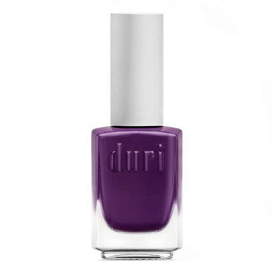 duri Nail Polish, 496 Twist, Purple Plum, Full Coverage, Glossy Finish, Quck Drying, 0.45 Fl Oz