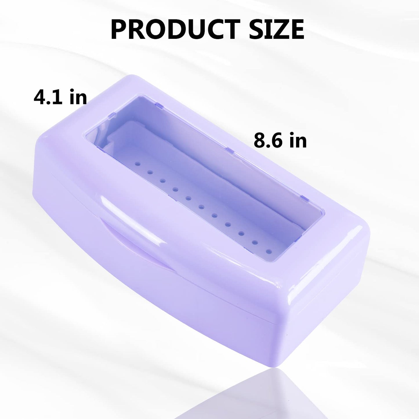 Plastic Sterilizing Tray,sterilization box,nail art tool sterilizer tray, Sterilizer Tray Box Nail Art Salon Sterilizing Too（Purple）