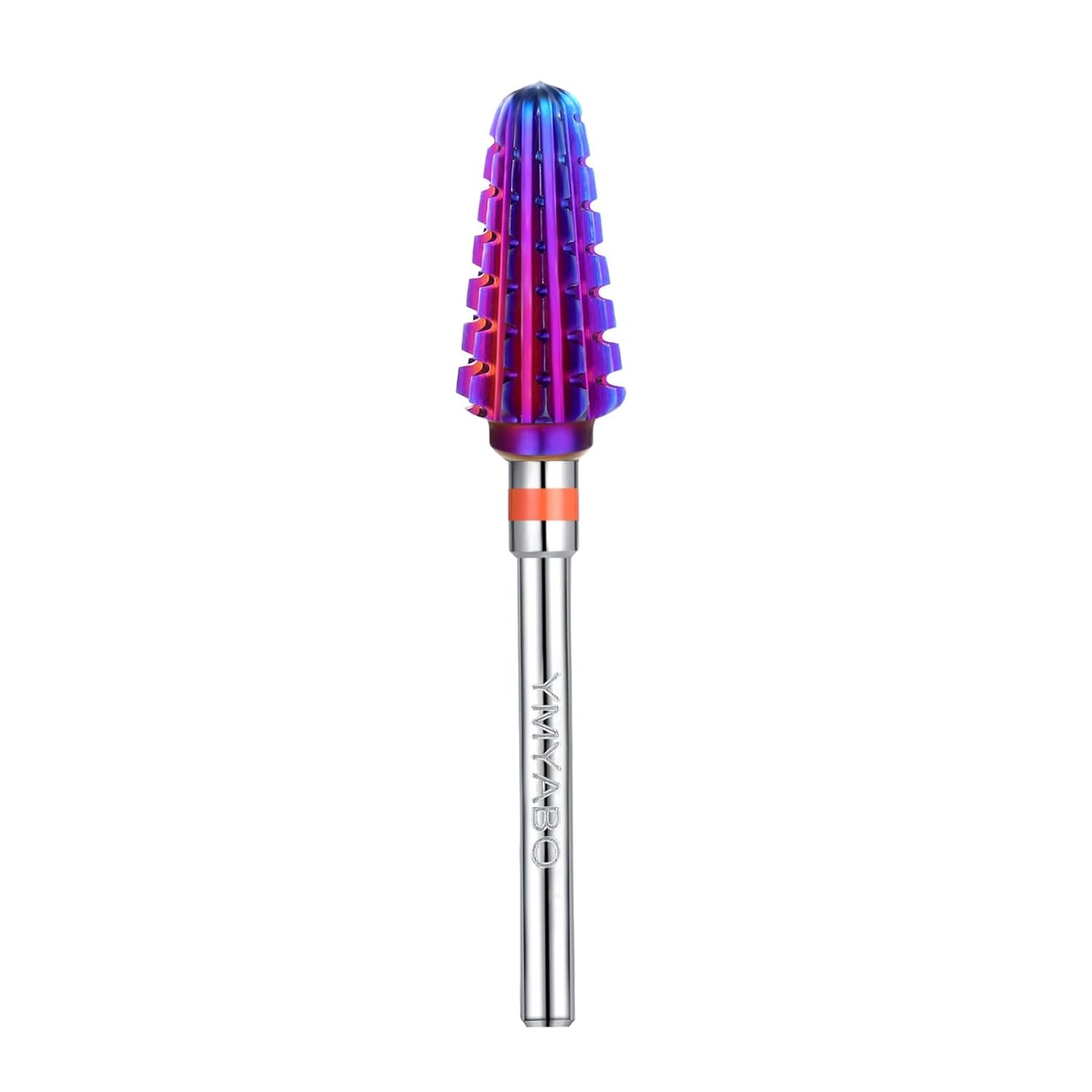 Nail Drill Bit,Professional 3/32" Purple Tornado Carbide Tungsten Multifunction Bits， Fast Remove for Hard Gel and Acrylic, Manicure Pedicure Cuticle Nail Polishing Tool-2XC