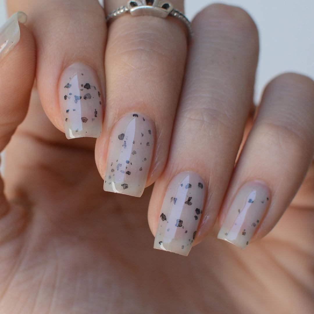 PINK MASK Gel Color Nail Polish Freckles - Cruella Col. 15ml / o.5 oz - UV/LED Gel Polish, Non Wipe, Long Lasting, Soak Off Formula