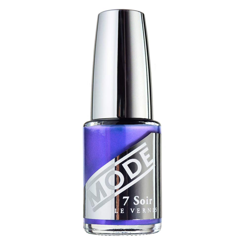 MODE Iridescent Violet Blue Pearly Nail Polish DASH OF SASS Long Lasting Nail Lacquer Color, Chip Resistant Strength, Nourishing Manicure Protection, Made in NY USA