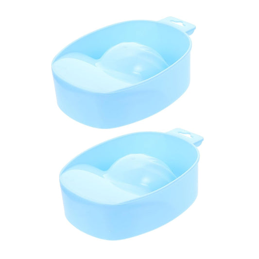 2pcs Nail Art Soak Bowls Manicure Tools for Nail Soaking and Polishing and Dead Skin Treatment