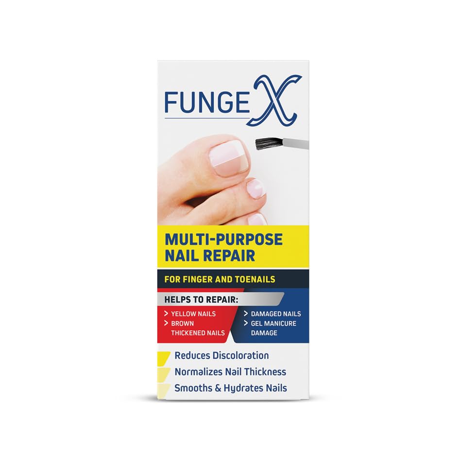 Multi Purpose Nail Repair Brush - Finger & Toenails - Reduces Discoloration & Normalizes Nail Thickness