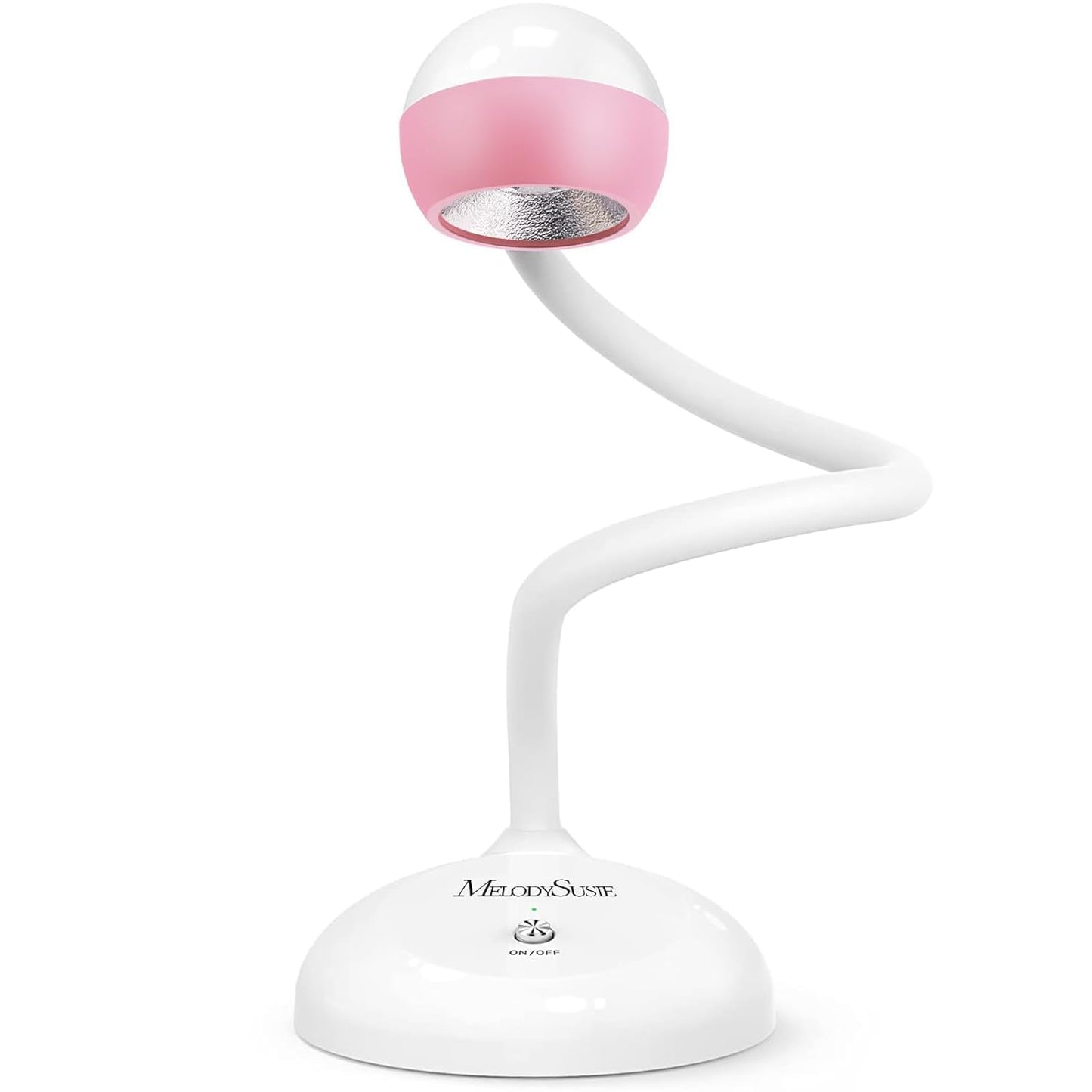 MelodySusie 2 in 1 Professional Nail Desk Lamp and Flash Cure UV Nail Lamp for Nail Art Fill Light&Curing,Cordless Gooseneck UV Light for Gel x Nails with 2 Timers, Rechargeable, Salon Use