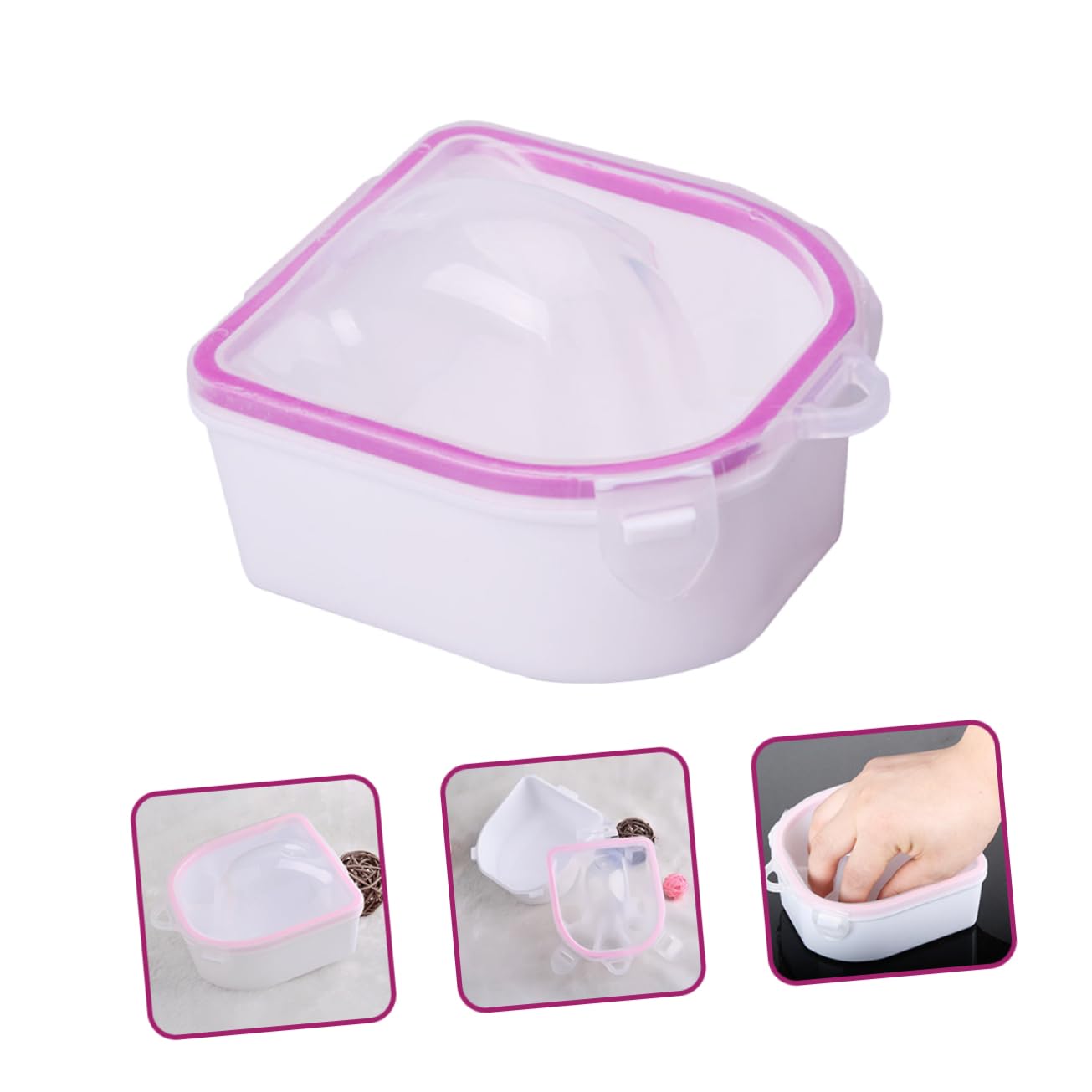 minkissy 2pcs Spa Nail Soaking Bowl for Manicure Soak off Bowl Tools for Nail Art Supplies