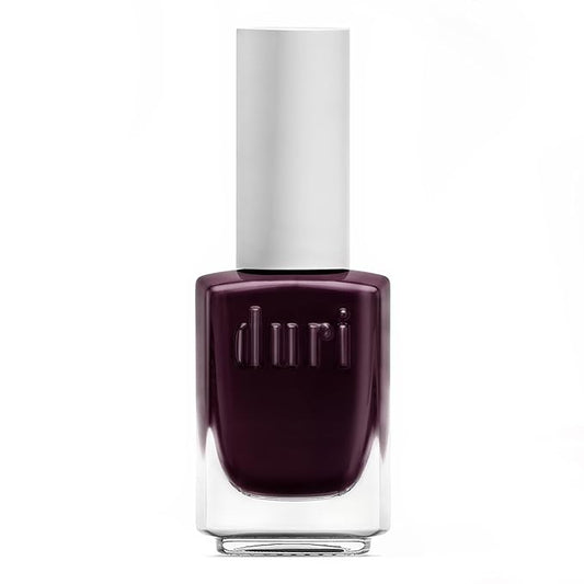 duri Nail Polish, 732 Taurus, Dark Burgundy Brown, Full Coverage, Glossy Finish, Quick Drying, Long Lasting, Natural Nails, 0.45 Fl Oz