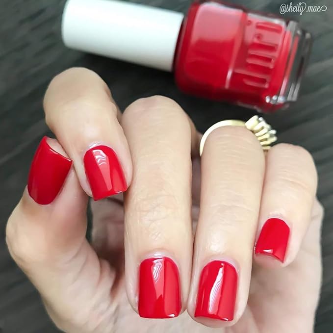 duri Nail Polish, 729 Aquarius, Warm winter red, Full Coverage, Glossy Finish, Quick Drying, Lasting, 0.45 Fl Oz