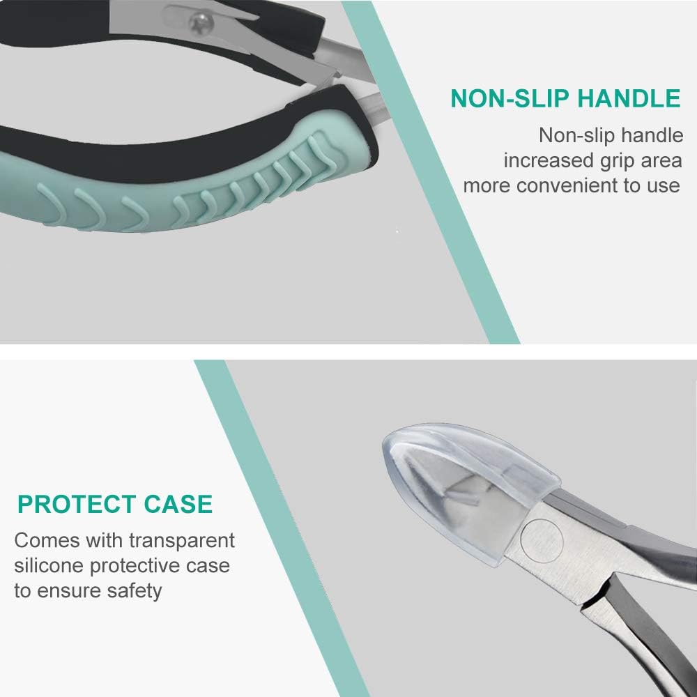 IVON Cuticle Trimmer, Non-Slip Professional Cuticle Nipper Stainless Steel Cutter
