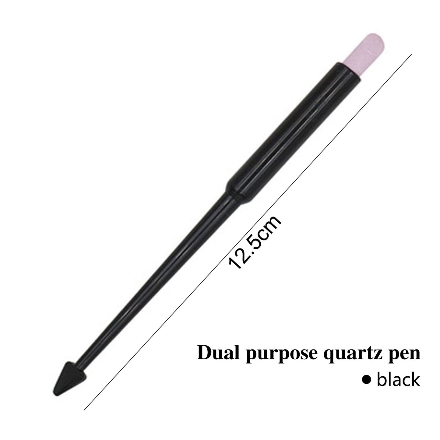 SILPECWEE 4 Pieces Pumice Stone Nail File Professional Precision Filing Cuticle Remover Cuticle Remover Nail Pusher Quartz Stone Nail Pen Manicure Stick Nail Art Tools for Salon Nails Care Supplies