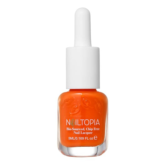 Nailtopia Bio-Sourced, Chip-Free Nail Lacquer - Fast Dry Nail Polish - Superfood-Infused - Natural Nail Polish - Carat Cake - 0.169 oz