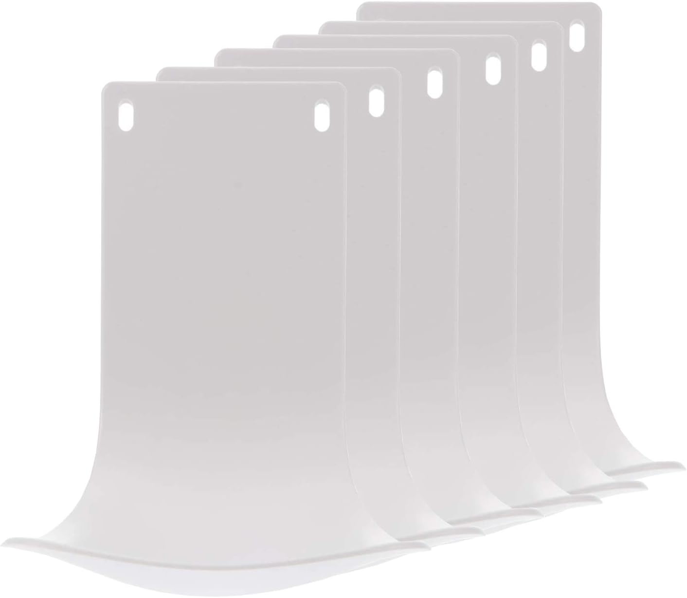 6PCS Drip Tray for Wall-Mounted Soap Dispensers, Prevent Dripping and Spraying, Dispenser Stand, Bracket, Water Tray, Detergent Cup Holder (White)