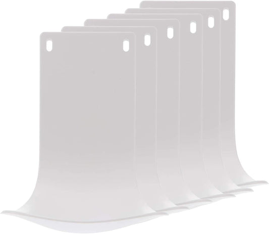 6PCS Drip Tray for Wall-Mounted Soap Dispensers, Prevent Dripping and Spraying, Dispenser Stand, Bracket, Water Tray, Detergent Cup Holder (White)