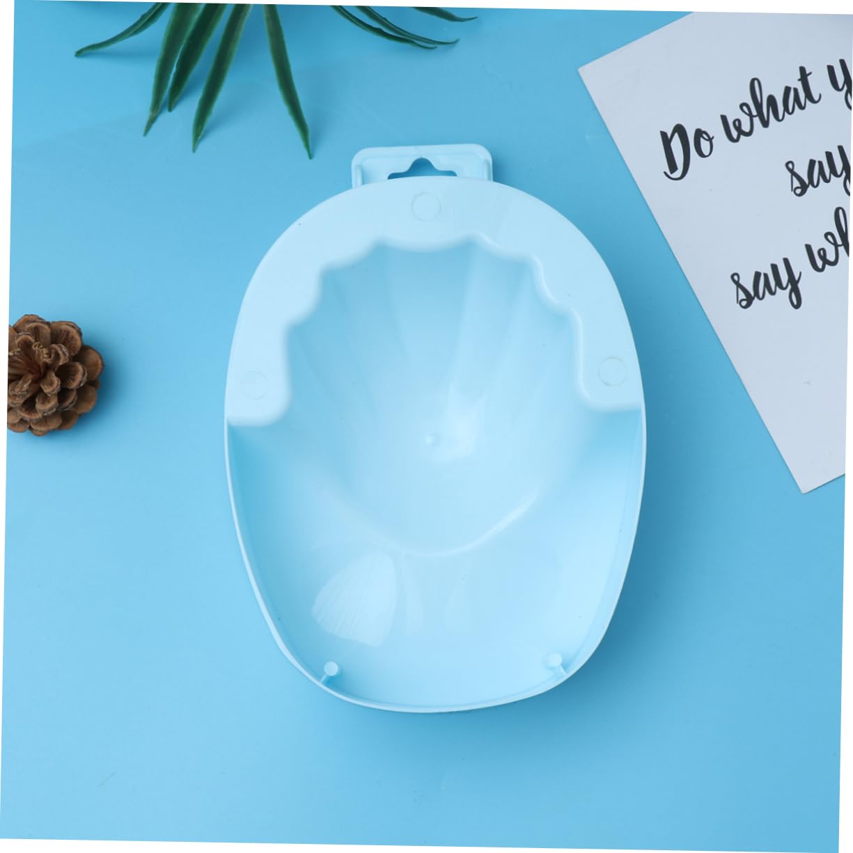 Soak off Nail Remover Pedicure Tub Nail Art Bowl Blue Rectangular Manicure Tool